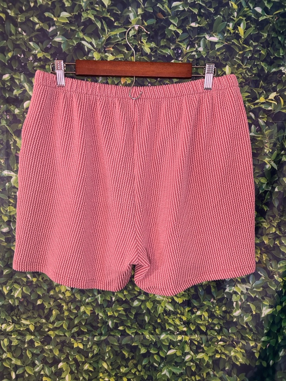 Zenana Outfitters Rose Pink Ribbed Two-Piece Lounge Set - Picture 6 of 7
